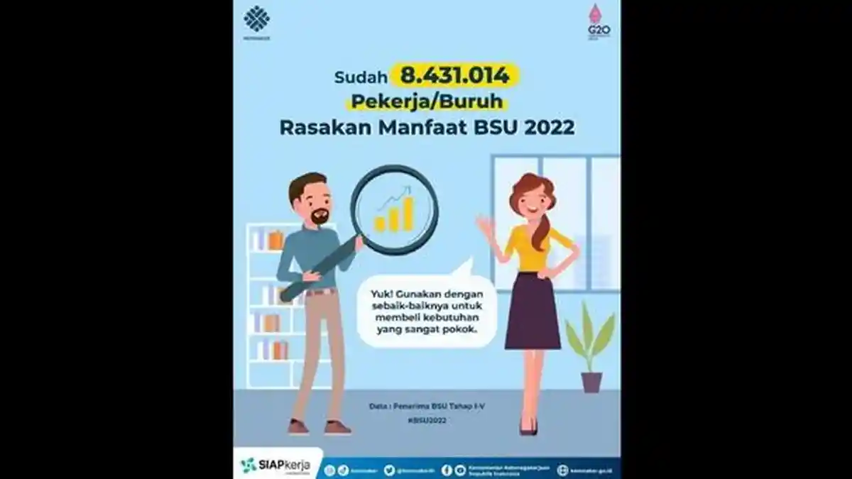 BSU 2022 CAIR LAGI! CEK NIK KTP Lewat Login Link Kemnaker/bsu.bpjsketenagakerjaan.go.id Penerima BLT
