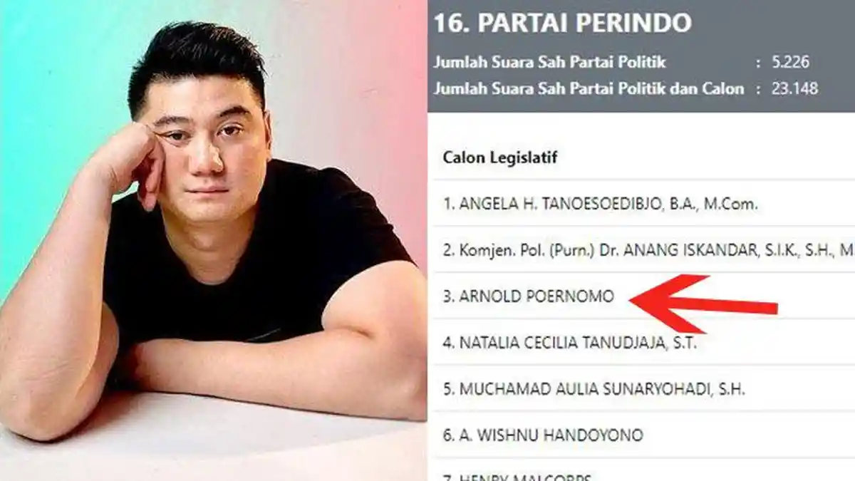 Tak Pamer Kampanye, Tahu-tahu Chef Arnold Dapat 3 Ribu Suara, tapi Terancam Tak Lolos Senayan