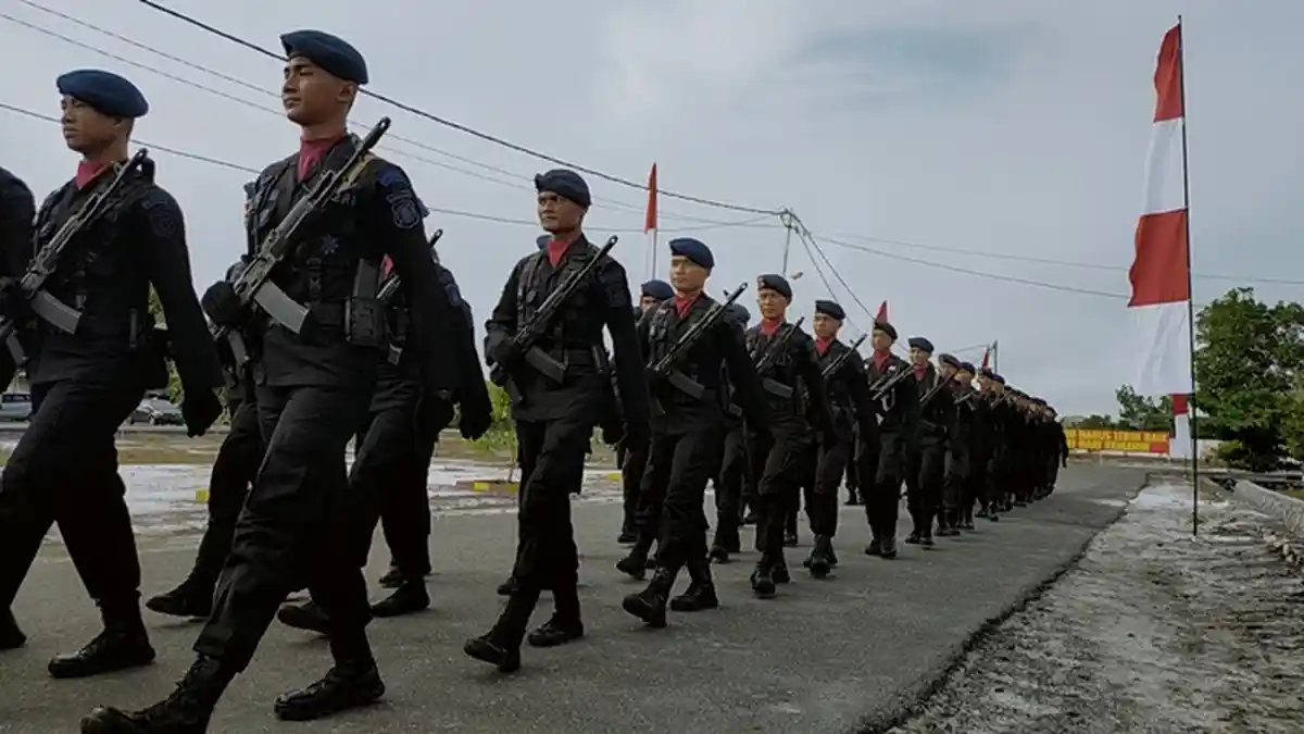 Cegah Aksi Kejahatan Selama PSBB Palangkaraya, Polri Libatkan Brimob