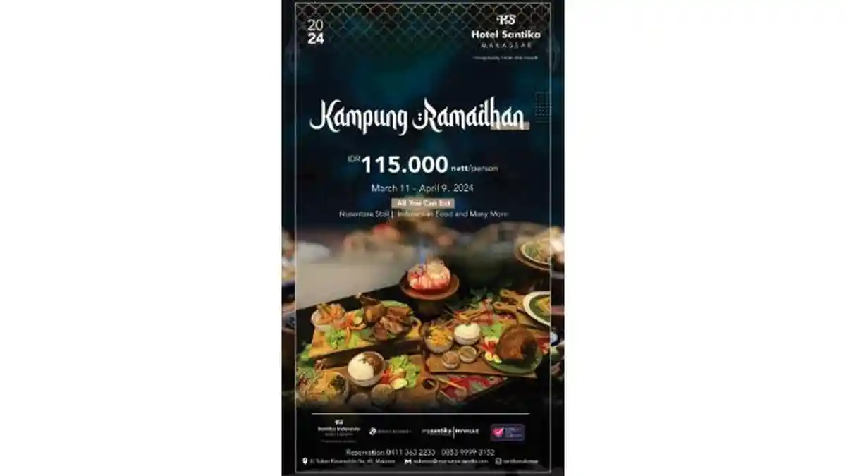 Hotel Santika Makassar Siap Manjakan Tamu dengan Beragam Menu Berbuka Puasa