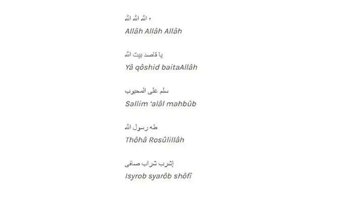 Lirik Sholawat Allahu Allah Ya Qoshid Baitallah Syair Kasidah Populer