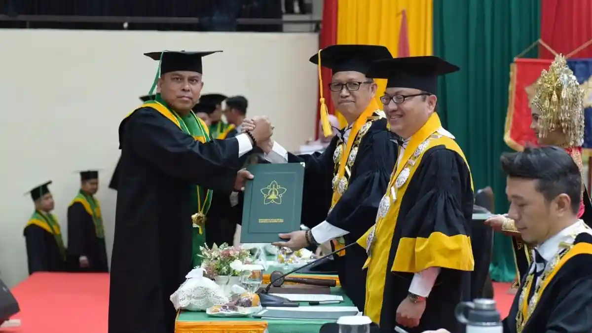 Danden Gegana Kompol Akmal Raih Gelar Doktor di USK Lewat Riset Teknologi Virtual Reality