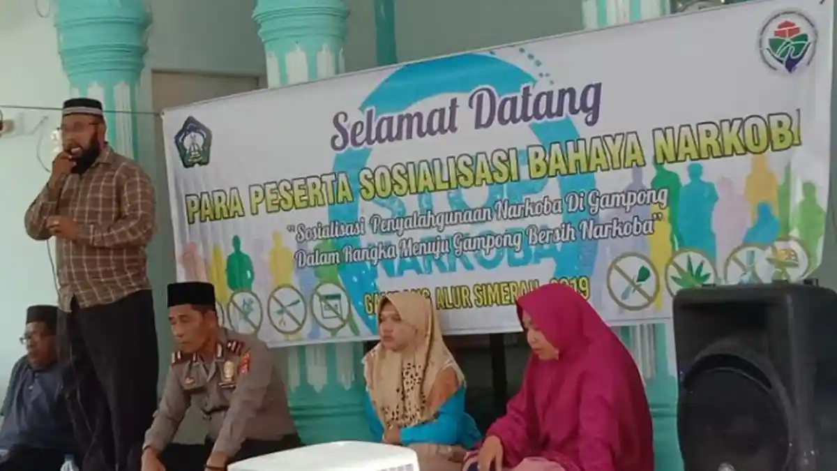 Gampong Alur Simerah Gelar Sosialisasi Bahaya Narkoba