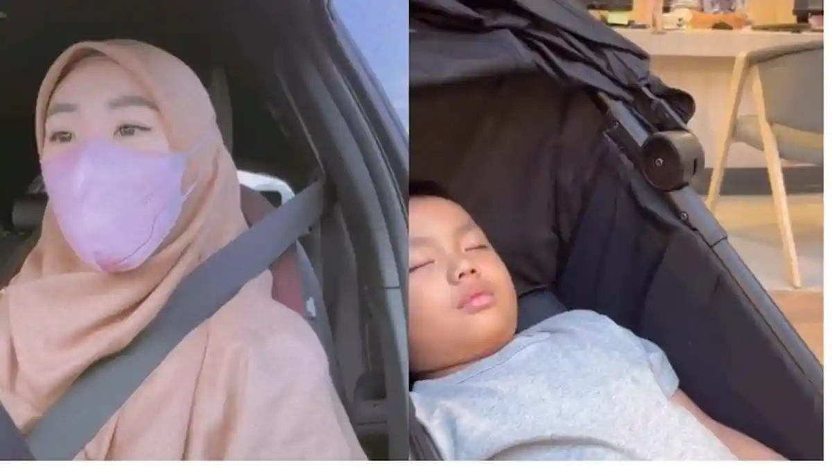 Curhat Larissa Chou, Eks Istri Alvin Faiz Sendirian Tembus Macet, Bawa Anak Berobat ke RS:Obat Habis