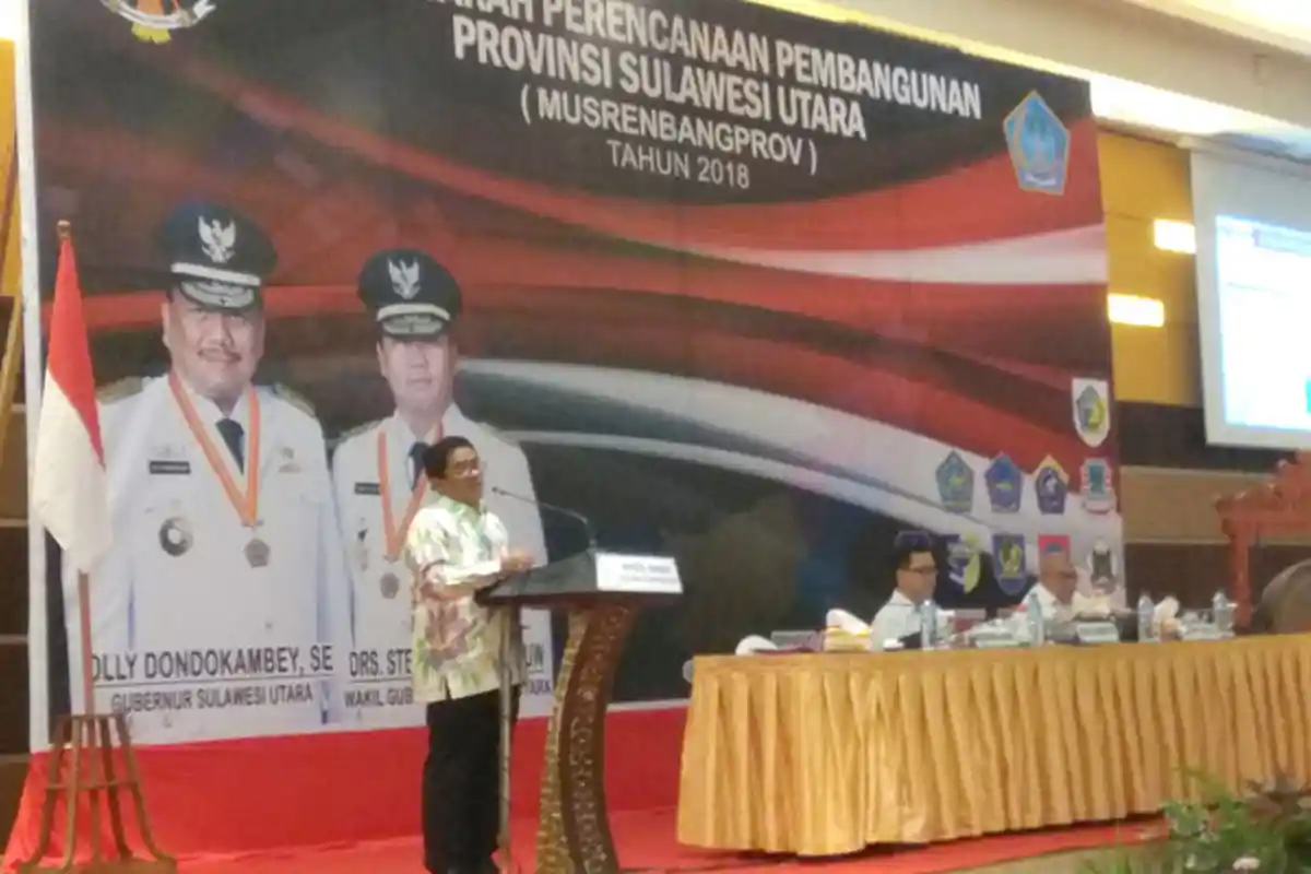 Soni Sumarsono Singgung Tol dan KEK Belum Beres di Musrenbang Sulut