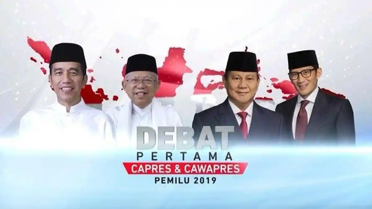 Debat Pilpres 2019 Malam ini Mulai Pukul 20.00 WIB, Simak Mekanisme, Segmen dan Aturan Lengkapnya