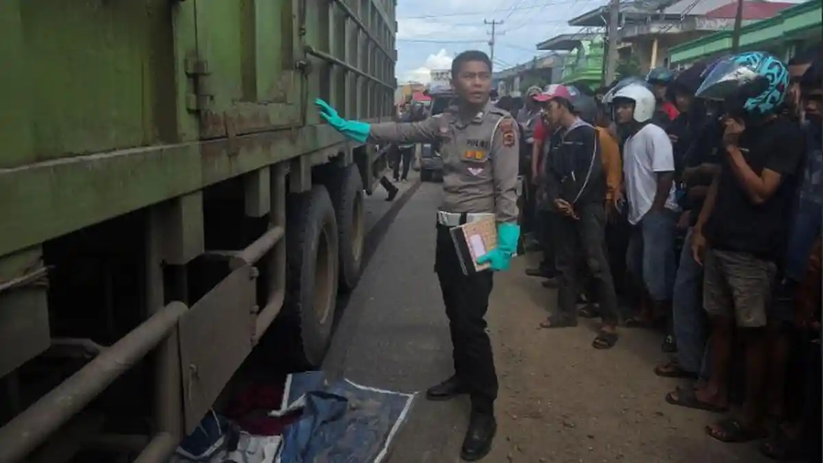 Sopir Truk Kecelakaan di Lingkar Selatan Jambi Diamankan, Sopir Sempat Kabur