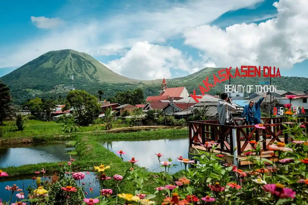 Desa Wisata Kakaskasen Dua Tomohon Sulawesi Utara, Surga di Bawah Kaki Gunung Lokon 