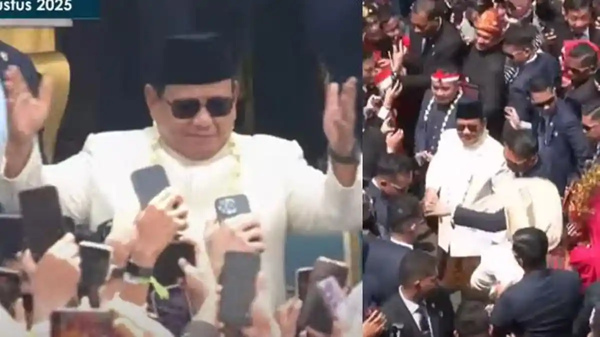 Momen Sigap Paspampres Saat Prabowo Turun Ikut Joget Tabola Bale di Momen HUT ke-80 RI, Makin Meriah
