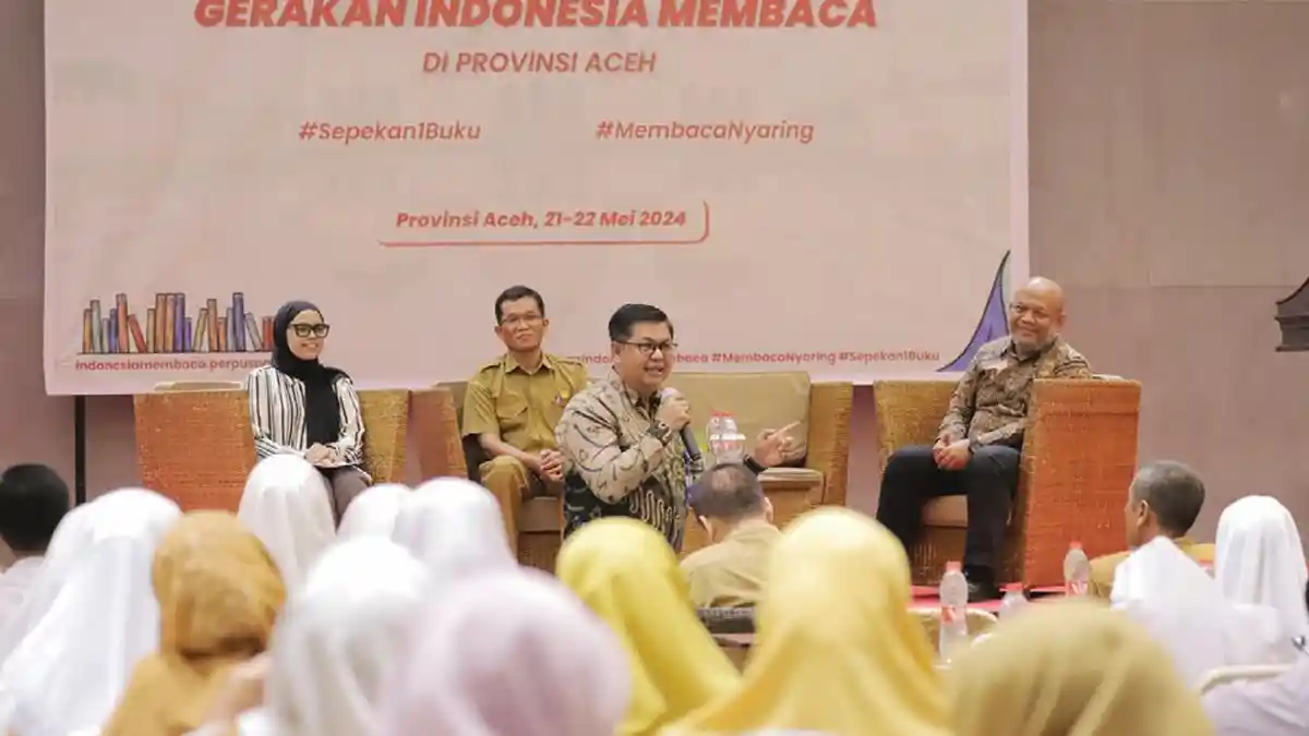 Perpusnas dan DPKA Gelar Kegiatan Gerakan Indonesia Gemar Membaca