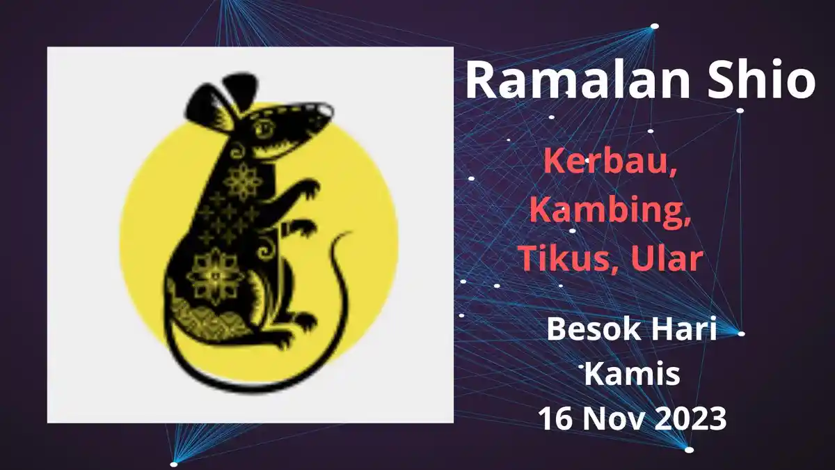 Ramalan Shio Besok Kamis 16 November 2023: Shio Kerbau Bersenanglah