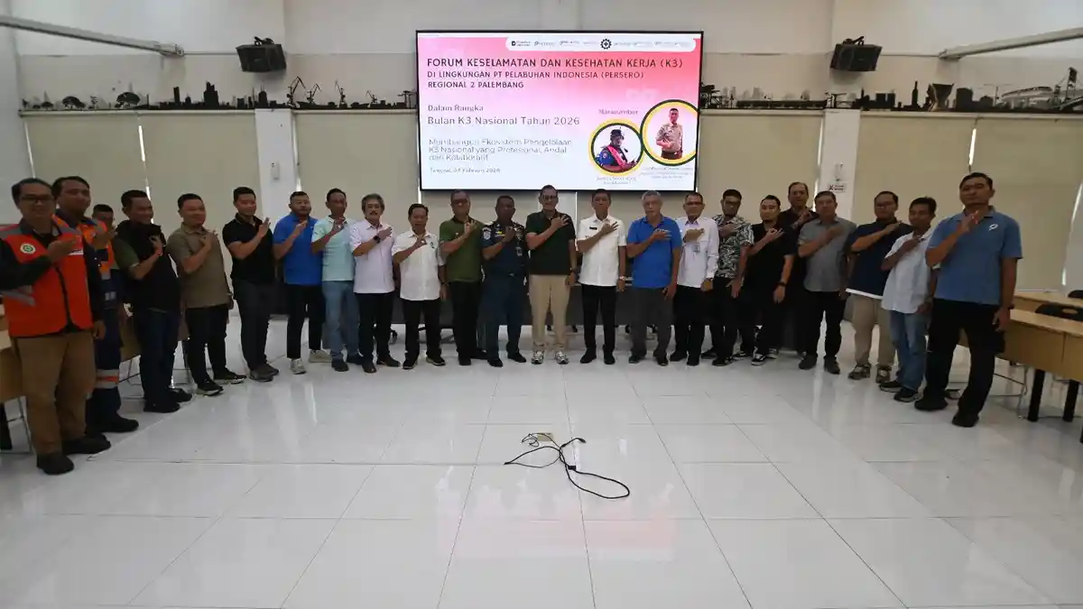 Pelindo Regional 2 Palembang Gelar Forum K3 2026, Bangun Lingkungan Kerja Aman dan Sehat