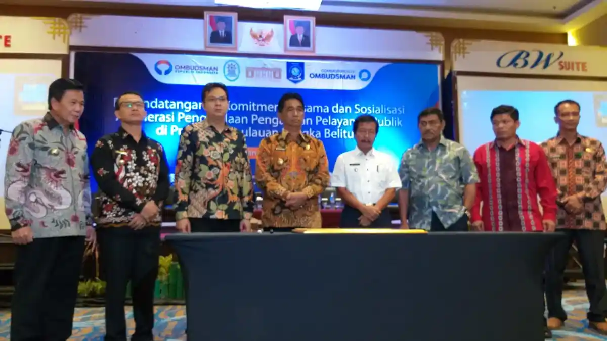 Tandatangani Komitmen Akselerasi SP4N, Pemda se Babel Siap Berikan Layanan Prima