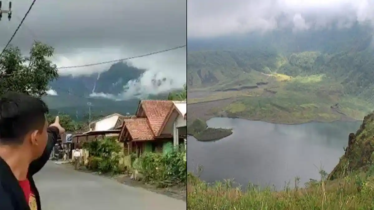 Ramai Ada Air Terjun di Puncak Gunung Galunggung, BPBD Ungkap Penyebabnya, Ini Imbauan untuk Warga