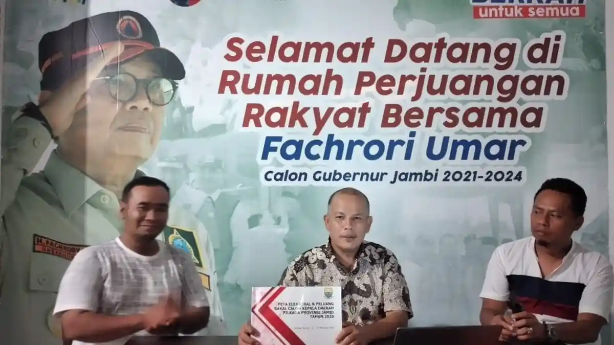 Pilgub Jambi 2020, Tim Fachrori Umar Targetkan Raih 40 Persen Suara di Basis Lawan