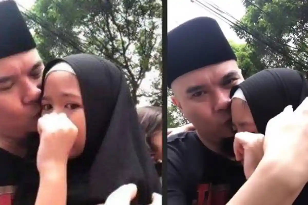 Tangis Safeea Ahmad Sambut Kebebasan Ahmad Dhani di Rumah, Langsung Menangis di Pelukan Ayahnya