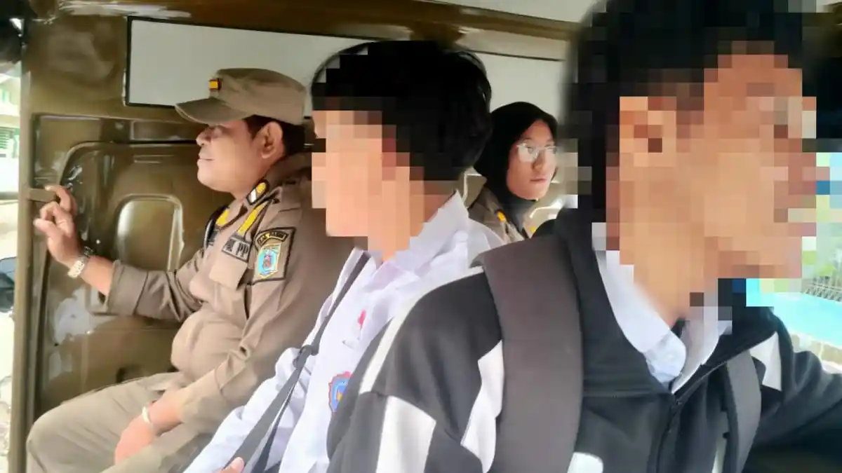Satpol PP Paser Sweeping Pelajar yang Keluyuran di Jam Sekolah, Ini Sanksi untuk yang Terjaring