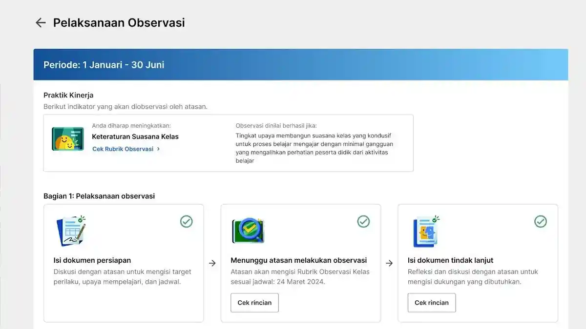 Link Docs Contoh Isian Dokumen Refleksi Tindak Lanjut Observasi Kelas Pengelolaan Kinerja Guru PMM