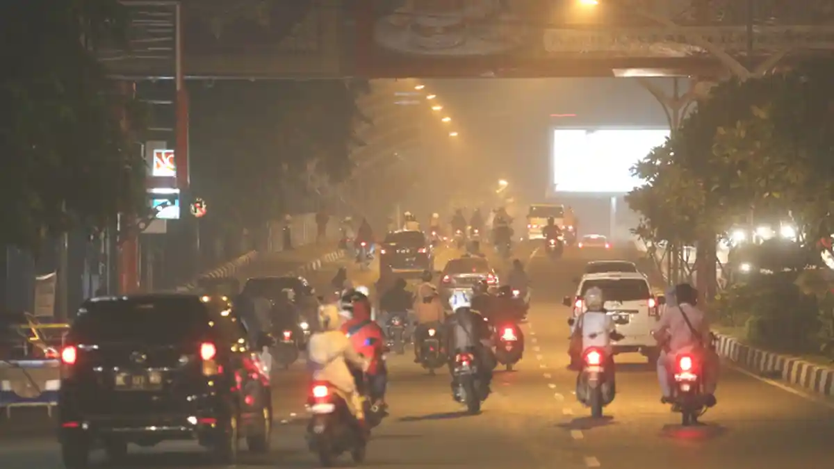 Kabut Asap di Lhokseumawe Semakin Tebal