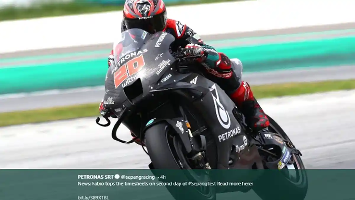 Setelah Tes Pramusim MotoGP 2020, Fabio Quartararo dan Franco Morbidelli Dipuji Bos Yamaha