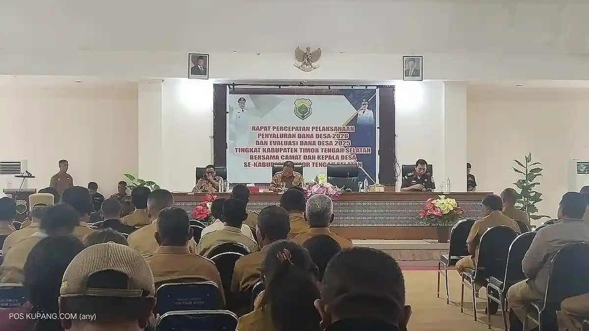 Pemda TTS Gerak Cepat Gelar Rakor Evaluasi dan Percepatan Penyaluran Dana Desa