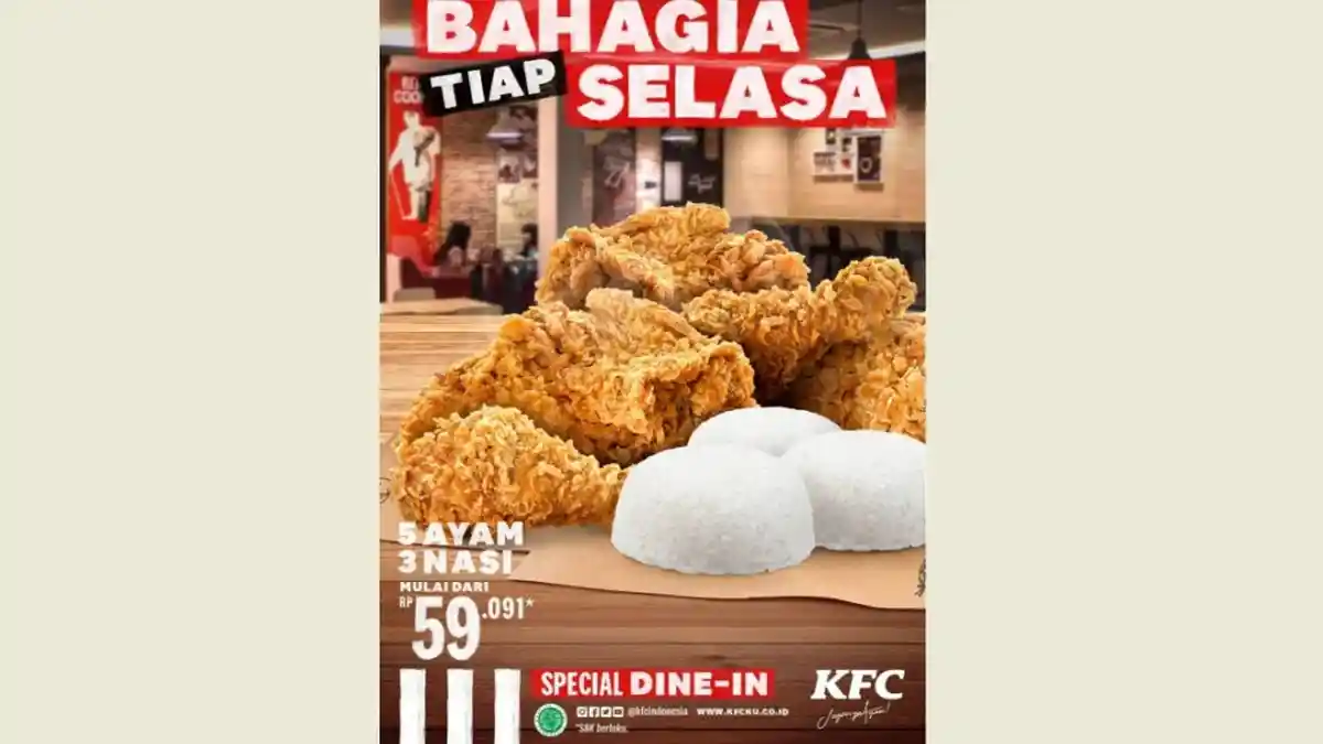 PROMO Selasa KFC, Chatime, Starbucks, Simak Rinciannya di Sini