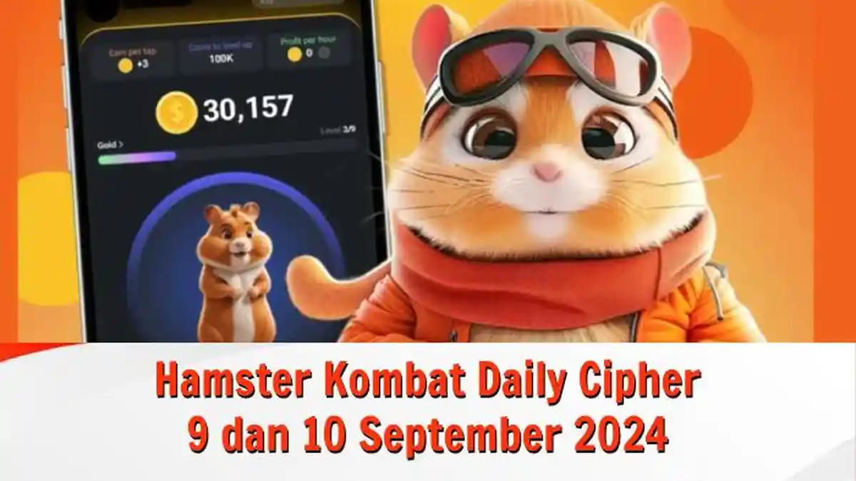 Hamster Kombat Daily Cipher 9 dan 10 September 2024, Dapatkan 1 Juta Koin Gratis Sekarang Juga!