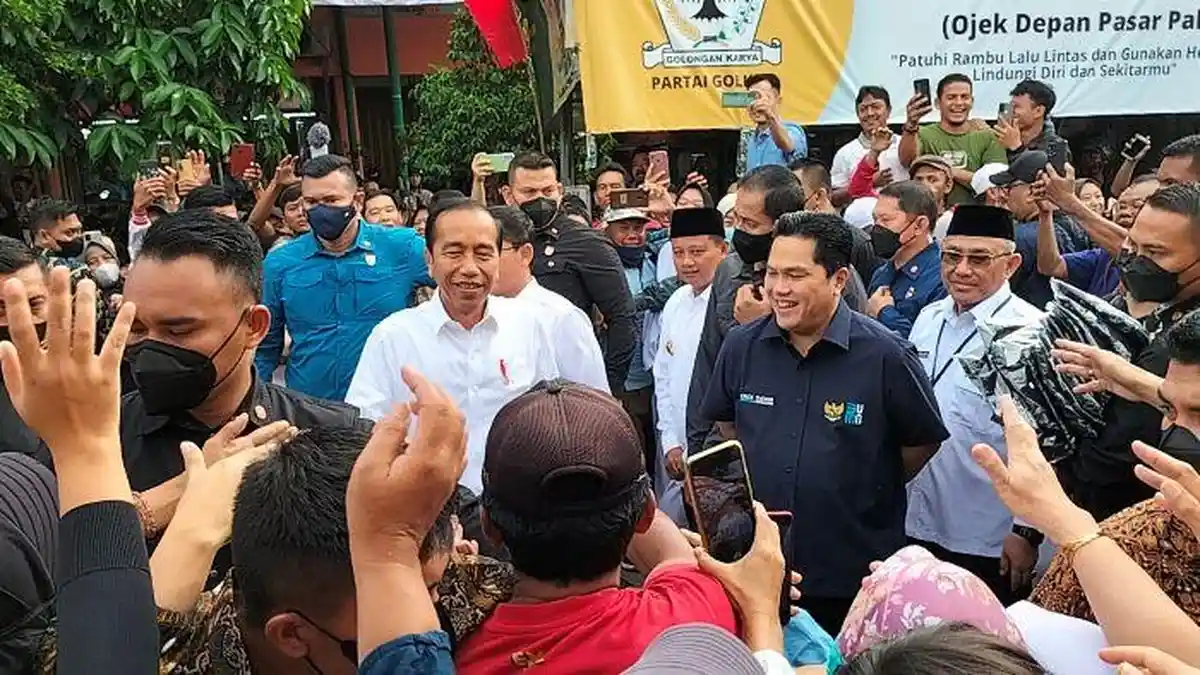 Ini Pertanda Bagi Depok Presiden Joko Widodo Berkunjung ke Pasar Tugu Cimanggis