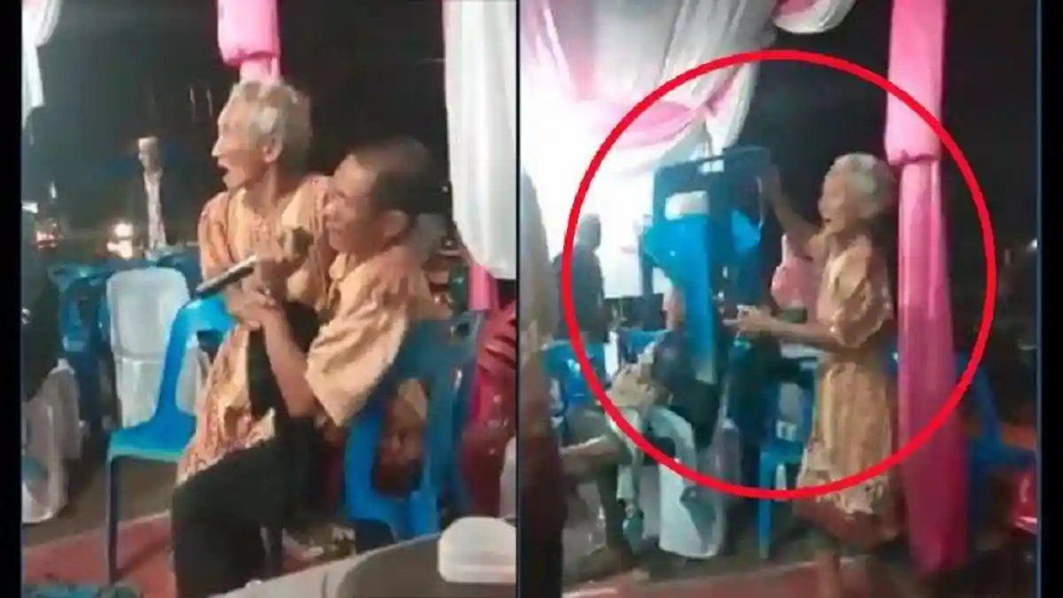 Video Viral Hari ini - Nenek Cemburu Lihat Kakek Duet dengan Biduan Dangdut, Kursi pun Melayang
