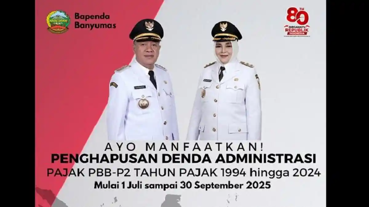 Manfaatkan! Ada Pemutihan Denda dan Bunga PBB-P2 di Banyumas, Berlaku 1 Juli-30 September 2025