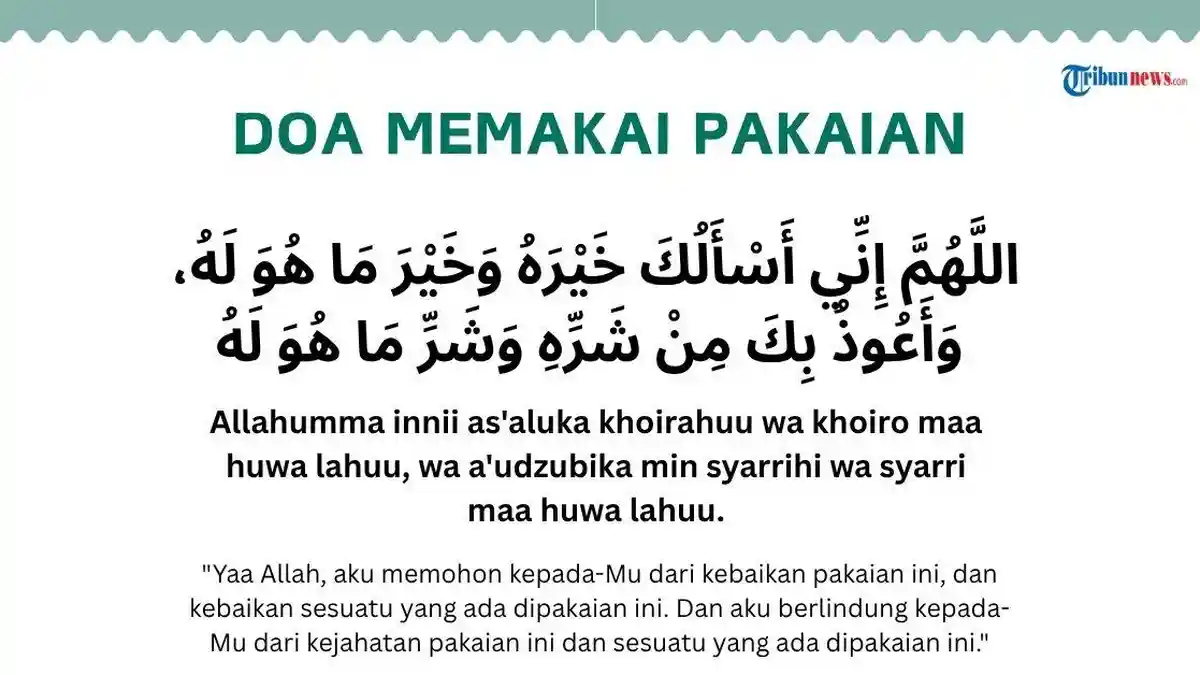 Doa Memakai Pakaian Menurut Islam, Sunnah Rasulullah yang Jarang Diketahui