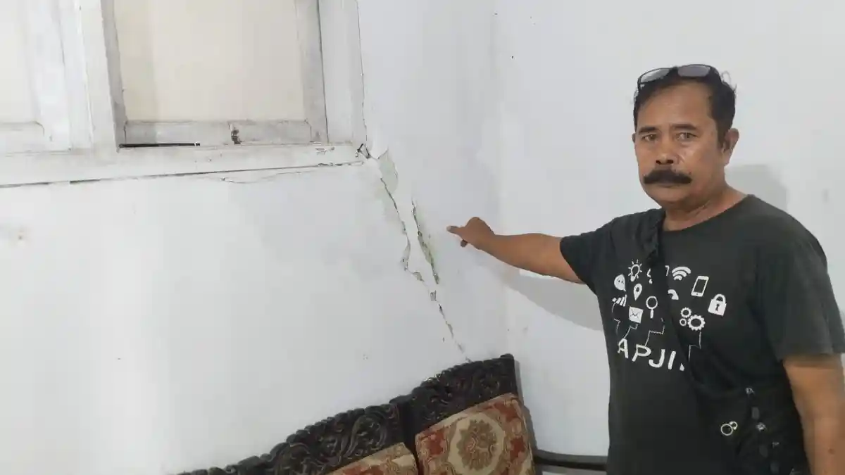 Imbas Ledakan Gas Pertamina EP di Subang, Belasan Rumah Rusak, Dinding Retak Hingga Plafon Ambruk