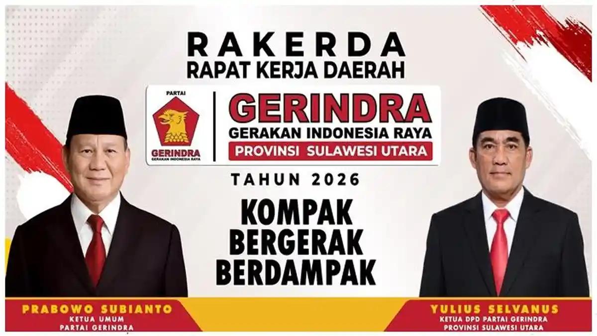 Partai Gerindra Sulut Segera Gelar Rakerda 2026 di Manado, Konsolidasi ...