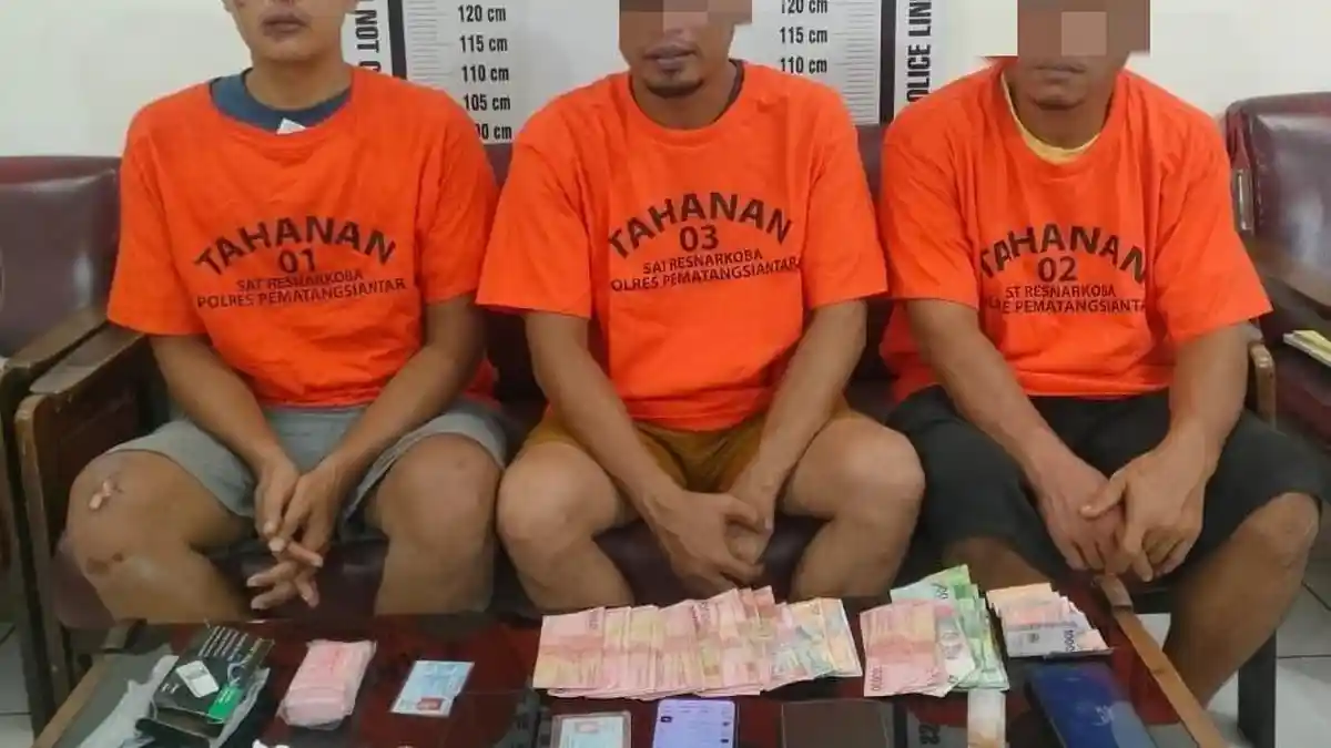 Bandar Besar Sabu dan Dua Anggotanya Ditangkap Satnarkoba Polres Pematangsiantar