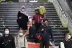 Arus Balik Kereta Api Jarak Jauh di Stasiun Gambir
