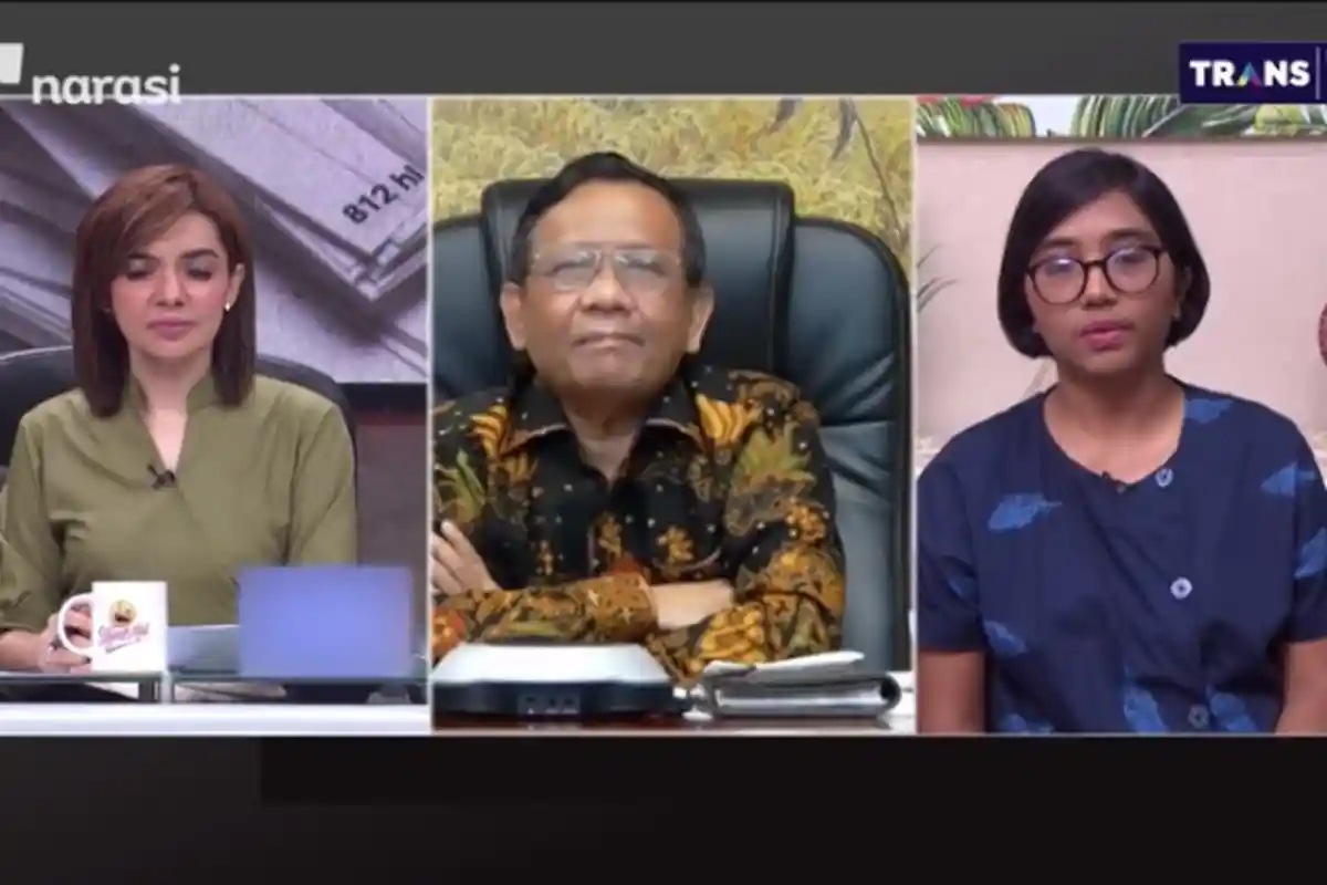 Di Mata Najwa, Direktur YLBHI Singgung Pendemo Dianiaya, Mahfud MD: Polisi Dilempari Batu, Diludahi