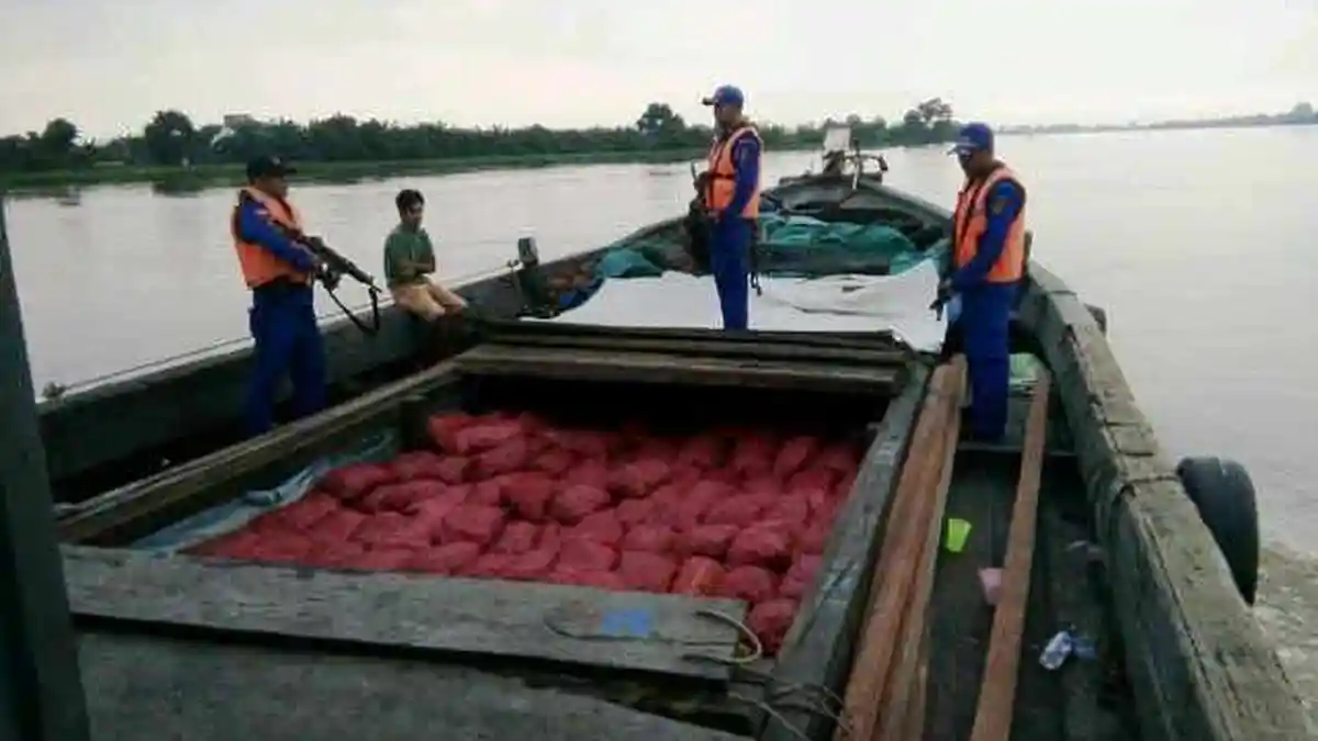 Ditpolair Polda Jambi Amankan 2 Ton Bawang Merah