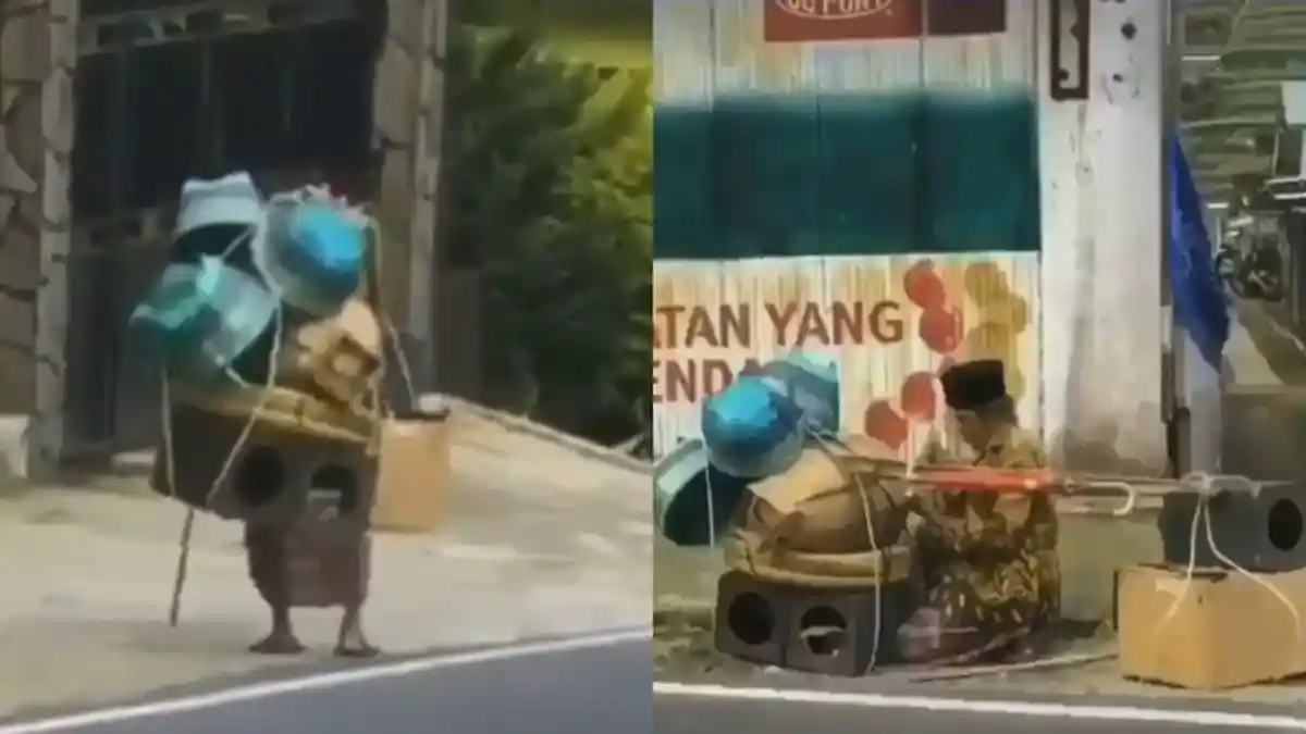 Kisah Perjuangan Kakek Penjual Bakul Keliling di Wonosobo, Meski Kaki Sakit Tetap Bersikeras Dagang