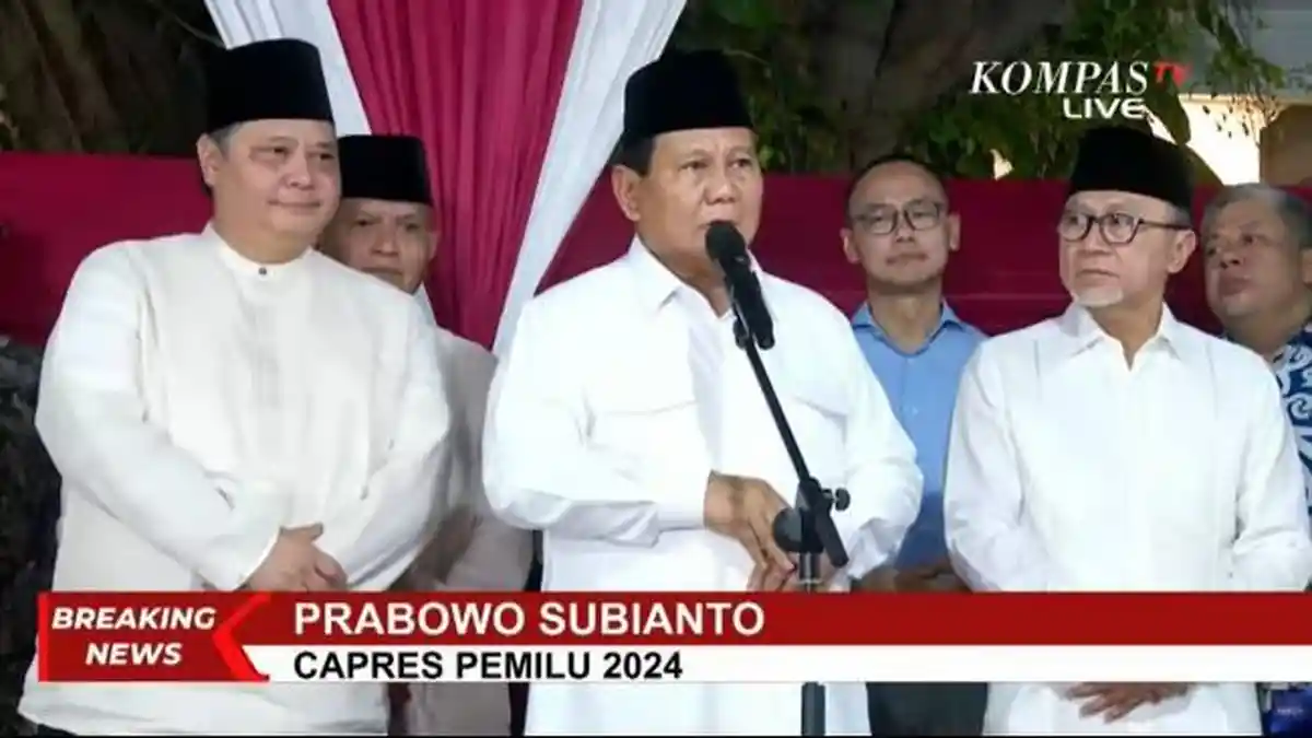 Menang Pilpres 2024, Prabowo Subianto: Terima Kasih Rakyat Indonesia