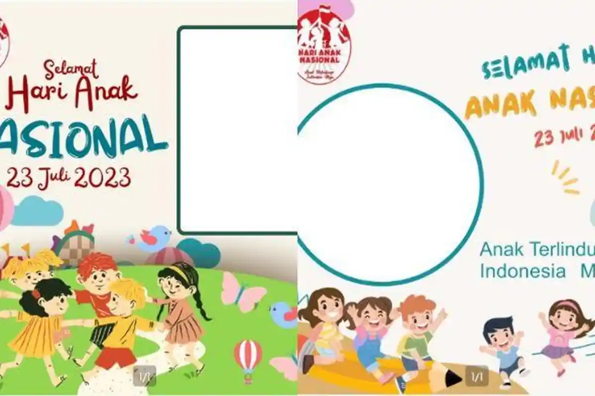 35 LINK Twibbon Hari Anak Nasional 2023 dan Cara Menggunakannya, Gratis Bagikan di Medsos Hari Ini