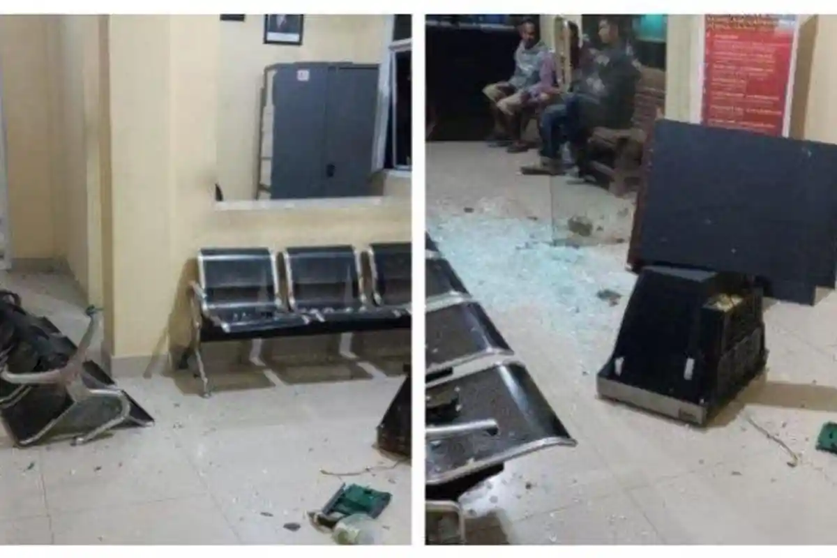 2 Polisi di Polsek Kumpeh Diperiksa Polres Muaro Jambi Pasca Ada Penyerangan Mapolsek