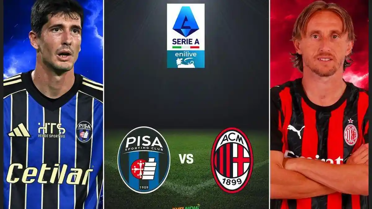 Cara Nonton Live Streaming Pisa vs AC Milan di Liga Italia Live ANTV