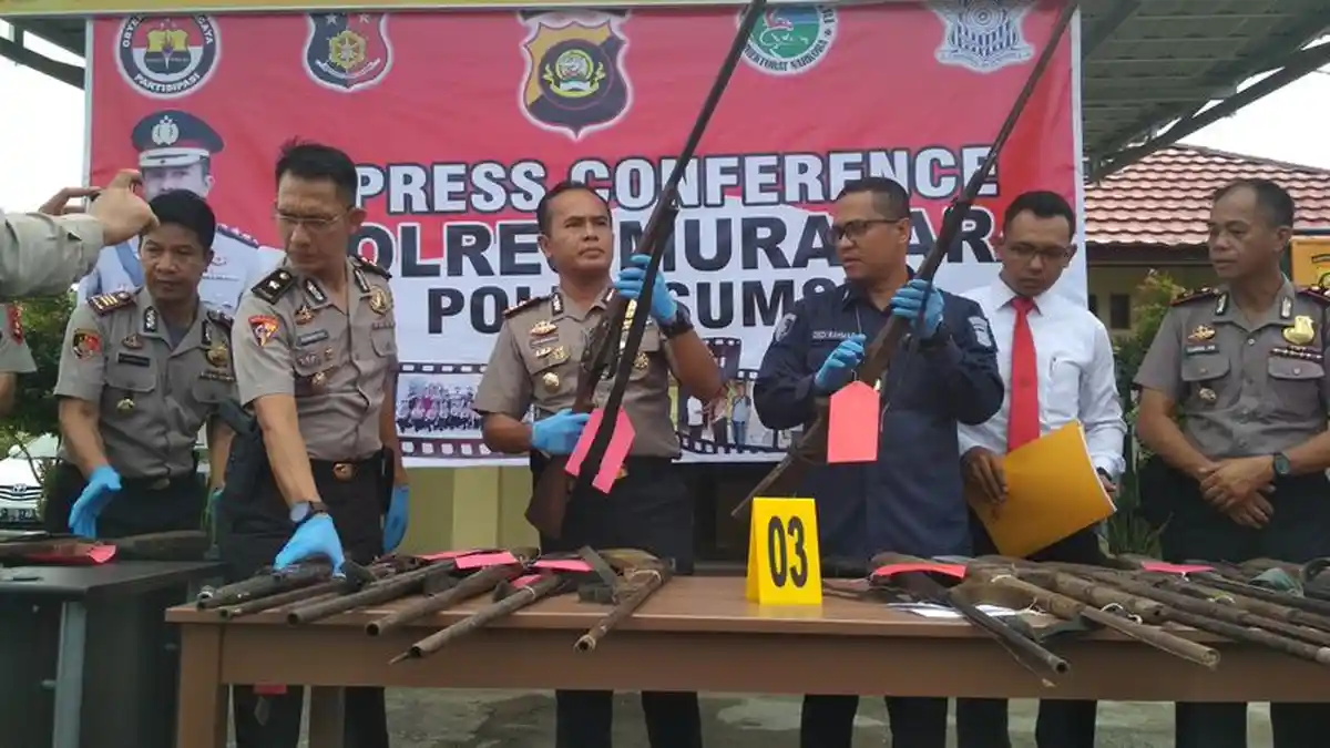 Operasi Senpi Musi 2019, Polres Muratara Amankan 20 Kecepek dari Warga