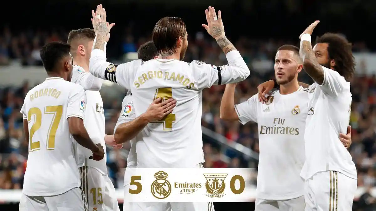 Hasil Liga Spanyol - Real Madrid Menang 5-0 atas Leganes, Luka Jovic Cetak Gol Perdana