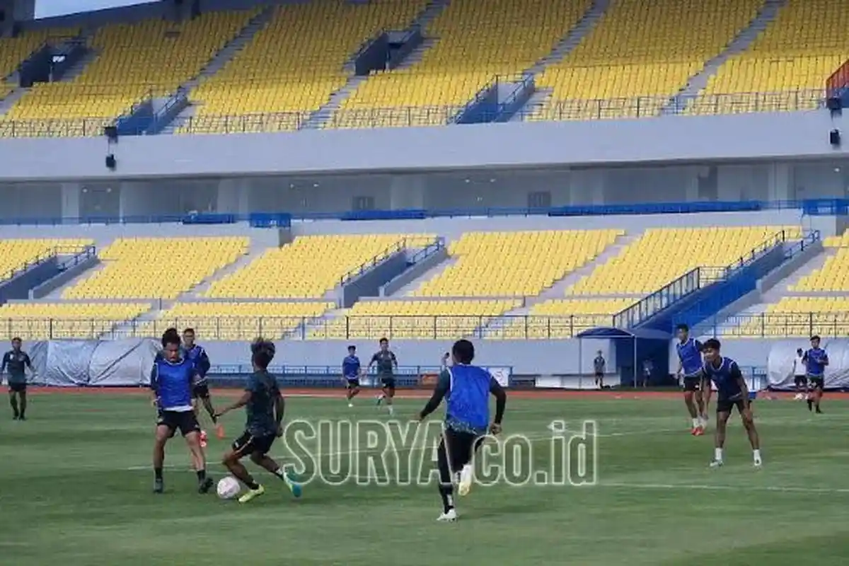 Jelang Lawan Persiku Kudus, Gresik United Genjot Latihan Sebelum Berangkat Siang Ini