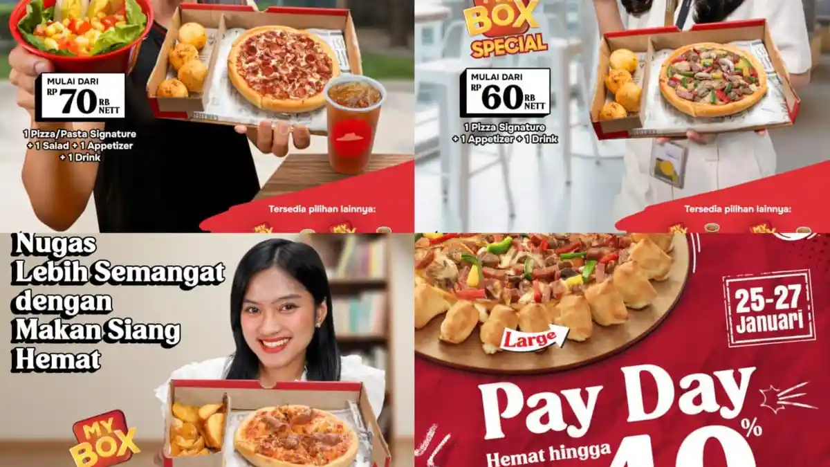 SEMARAK Promo Pizza Hut Besok 27 Januari 2025, Hemat Hingga 40 Persen Dengan BCA