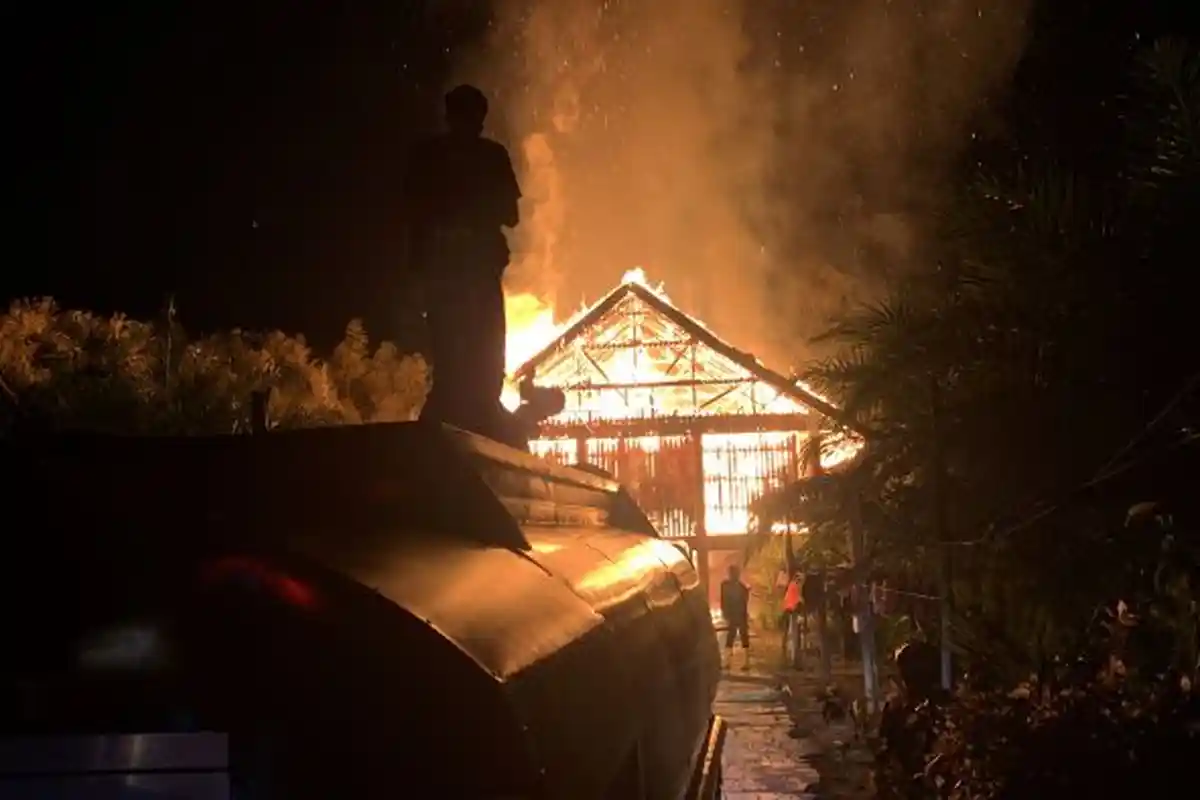 29 Orang Santri Selamat dari Kebakaran Rumah Betang Barito Utara di Temanggung Tilung Palangkaraya