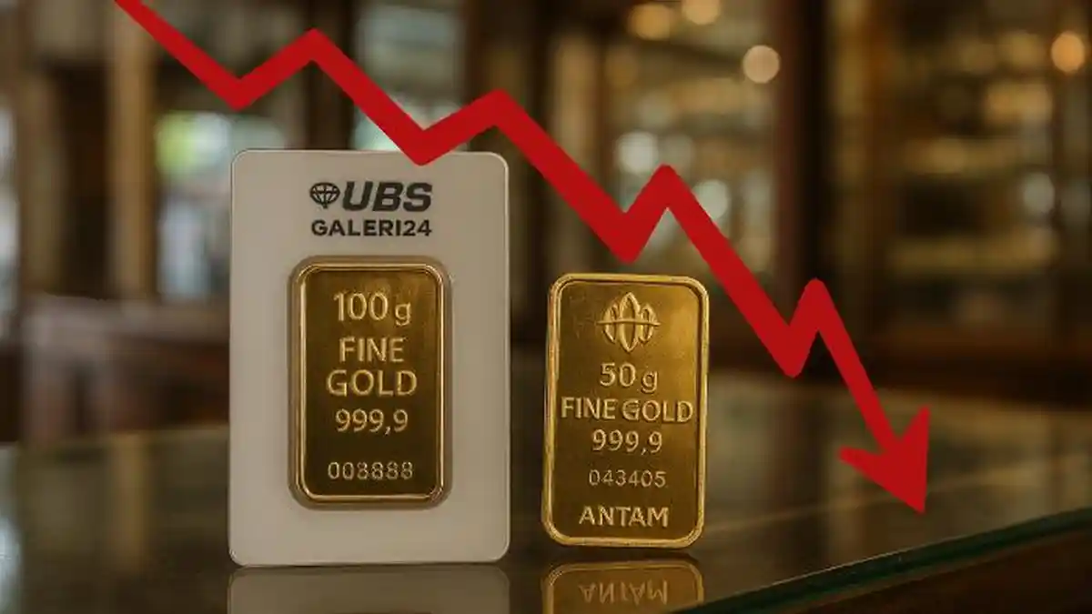 Harga Emas Pegadaian Terjun Bebas Hari Ini, Cek Rincian Harga Galeri24 dan UBS per 25 Februari 2026