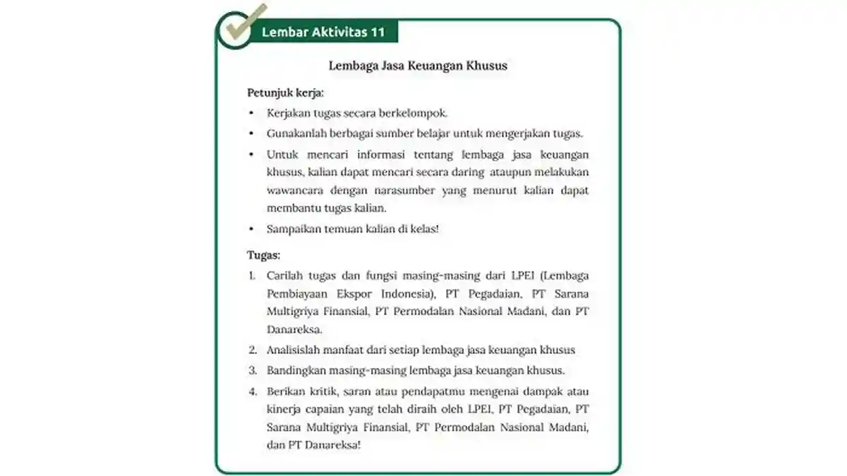 Kunci Jawaban IPS Kelas 10 Halaman 196 Kurikulum Merdeka: Lembar Aktivitas 11