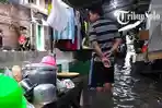 Potret Kampung Todipan Solo Banjir Sore Ini, Rumah Warga Tergenang: Sudah Biasa